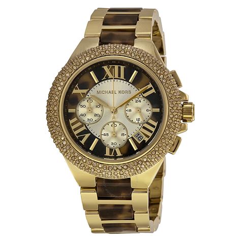 michael kors tortoise shell chain link watch|michael kors watch model nadja.